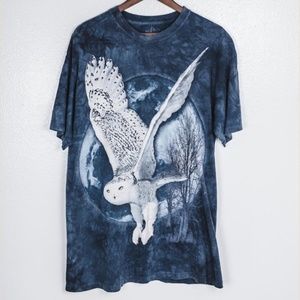 Vintage Y2K blue tie-dye t-shirt